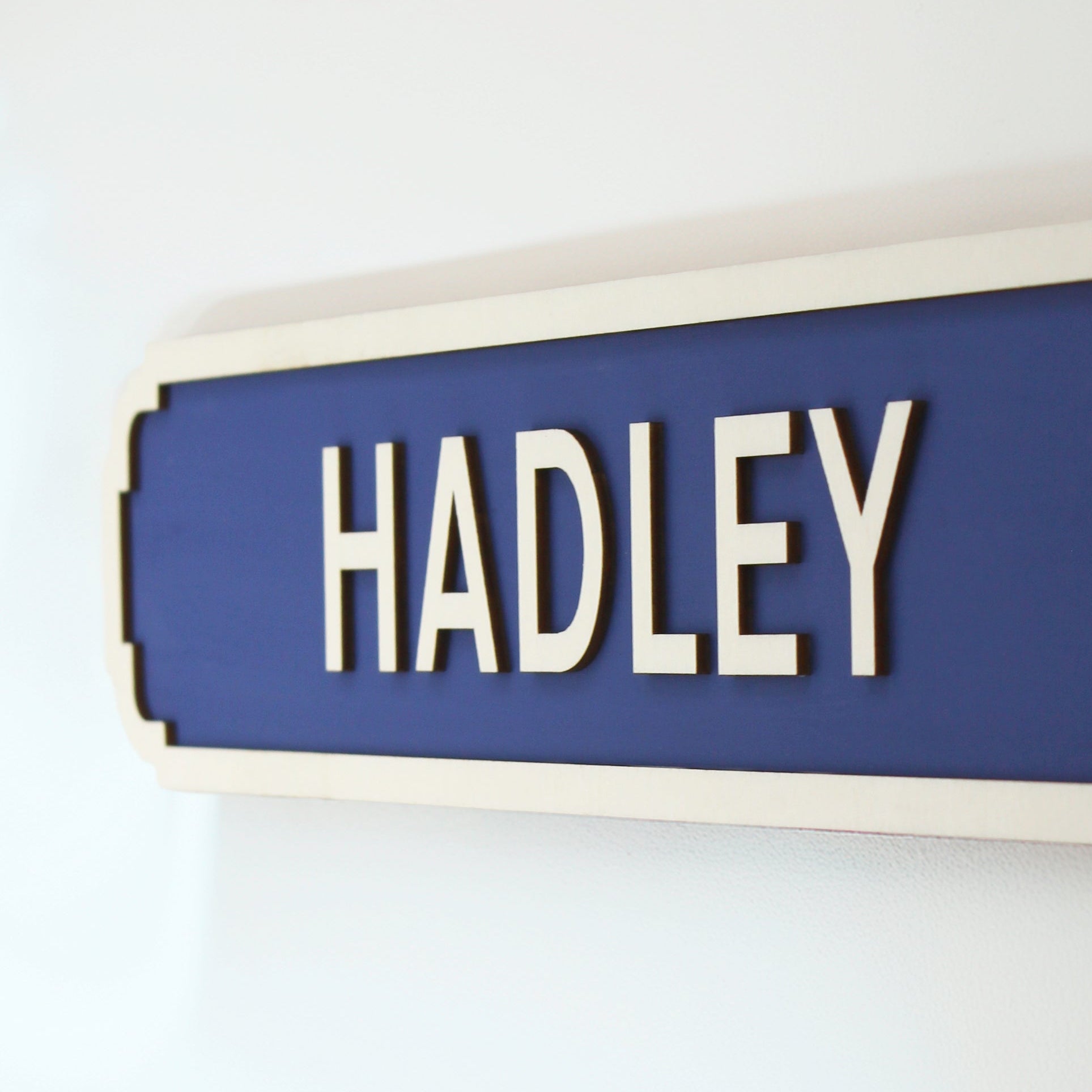 Personalised Street - Style Wall Sign in Various Colours - Mac and Lilly