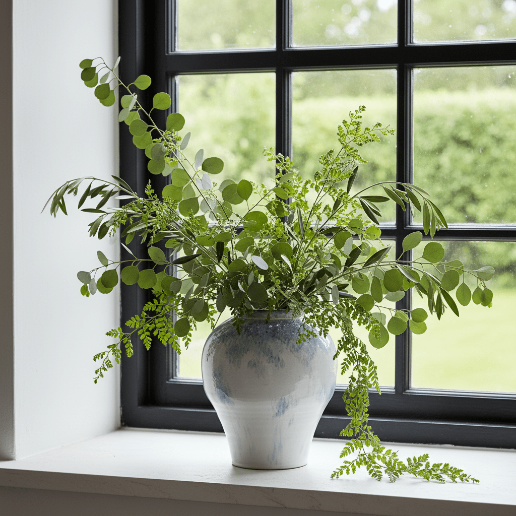 Cassis Stoneware Vase – Blue & White - Mac and Lilly