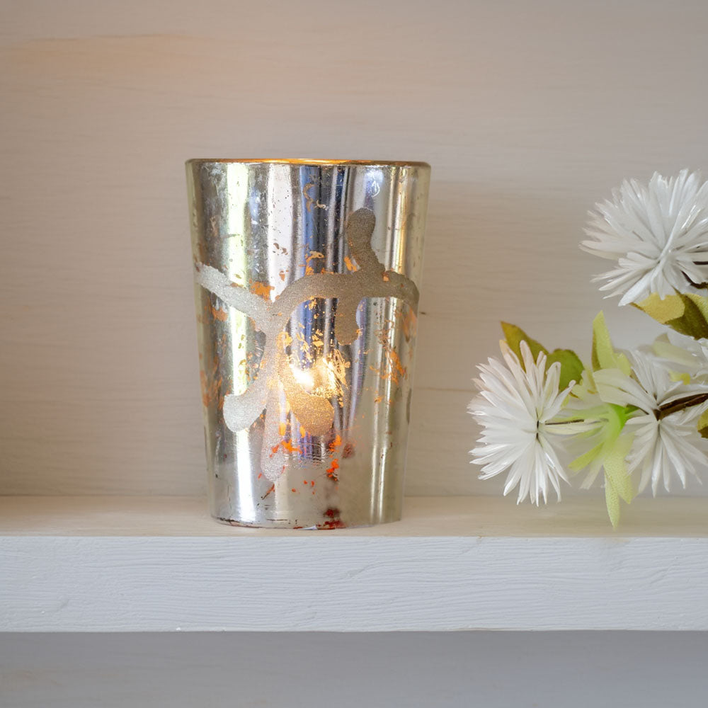 Vintage-Style Glass Tea Light Holders