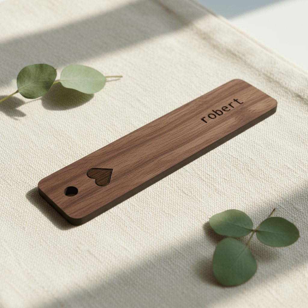 Personalised Wooden Place Name Tags - Mac and Lilly