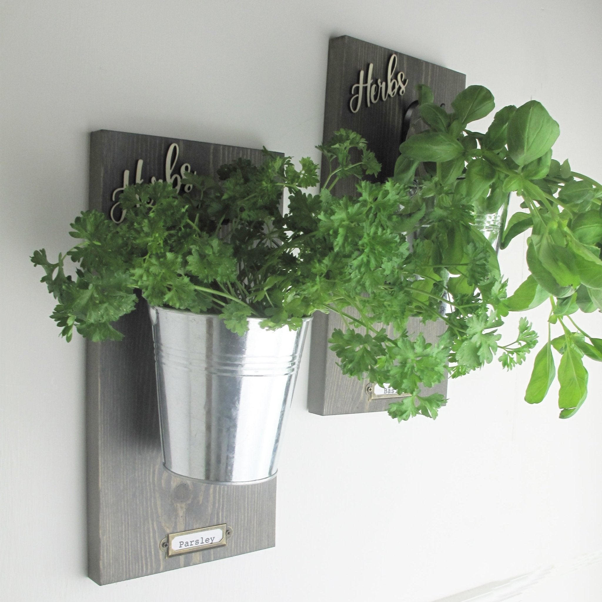 Wall - Mounted Herb Planter with Label Holder - Mac and Lilly