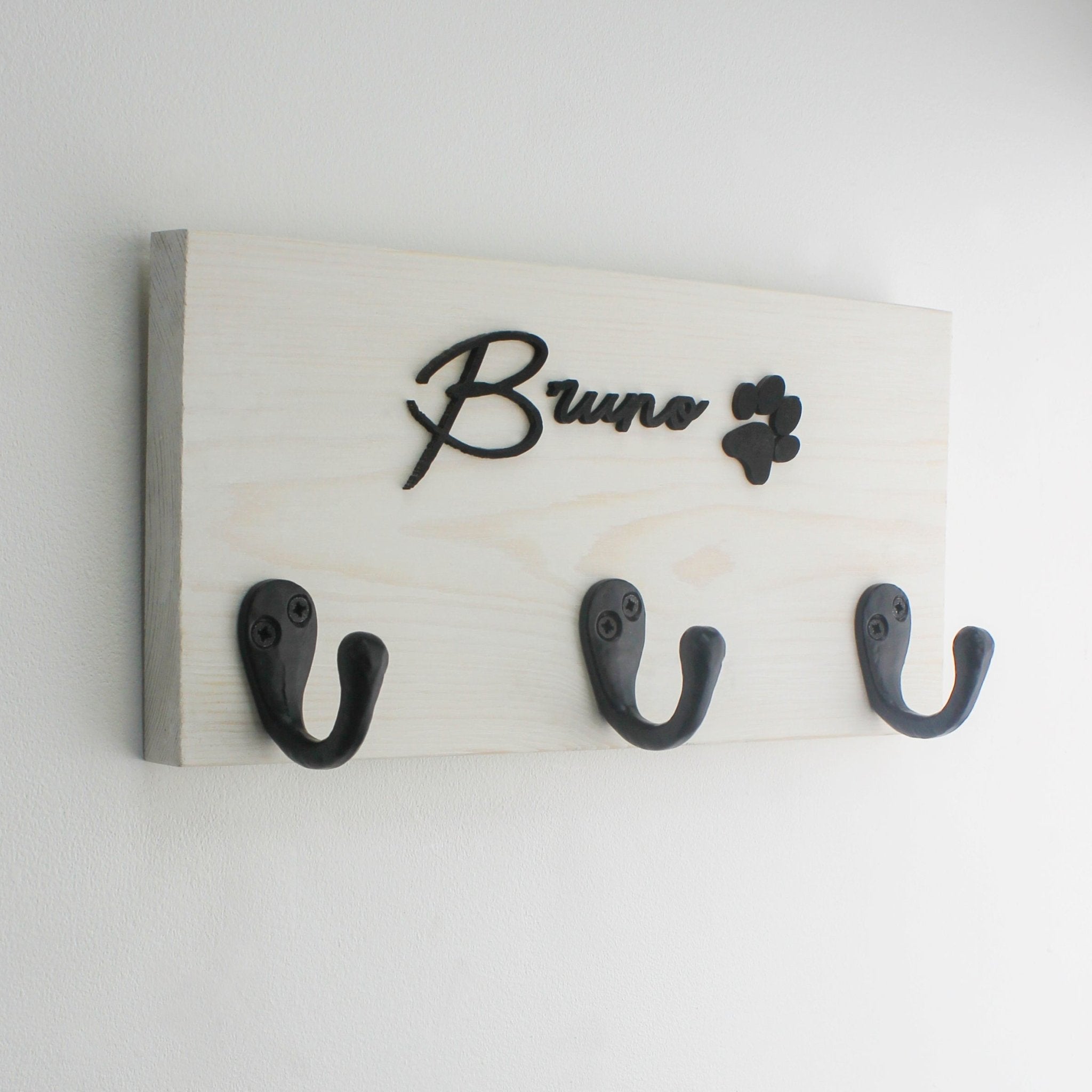 Personalised Dog Name lead Holder - Mac and Lilly