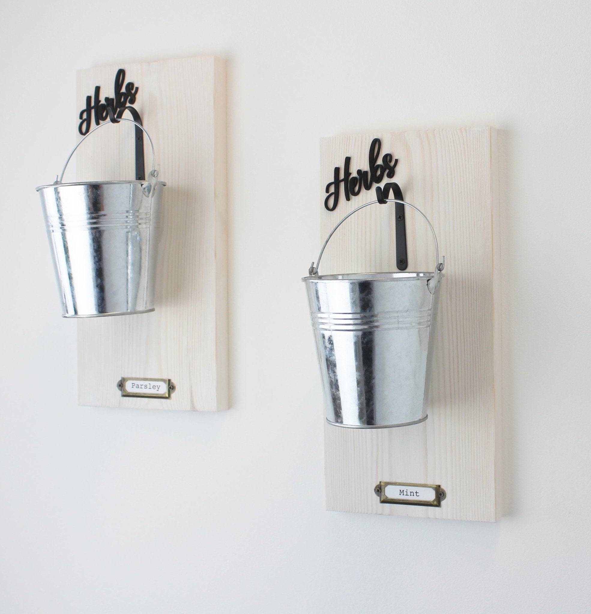 Wall - Mounted Herb Planter with Label Holder - Mac and Lilly
