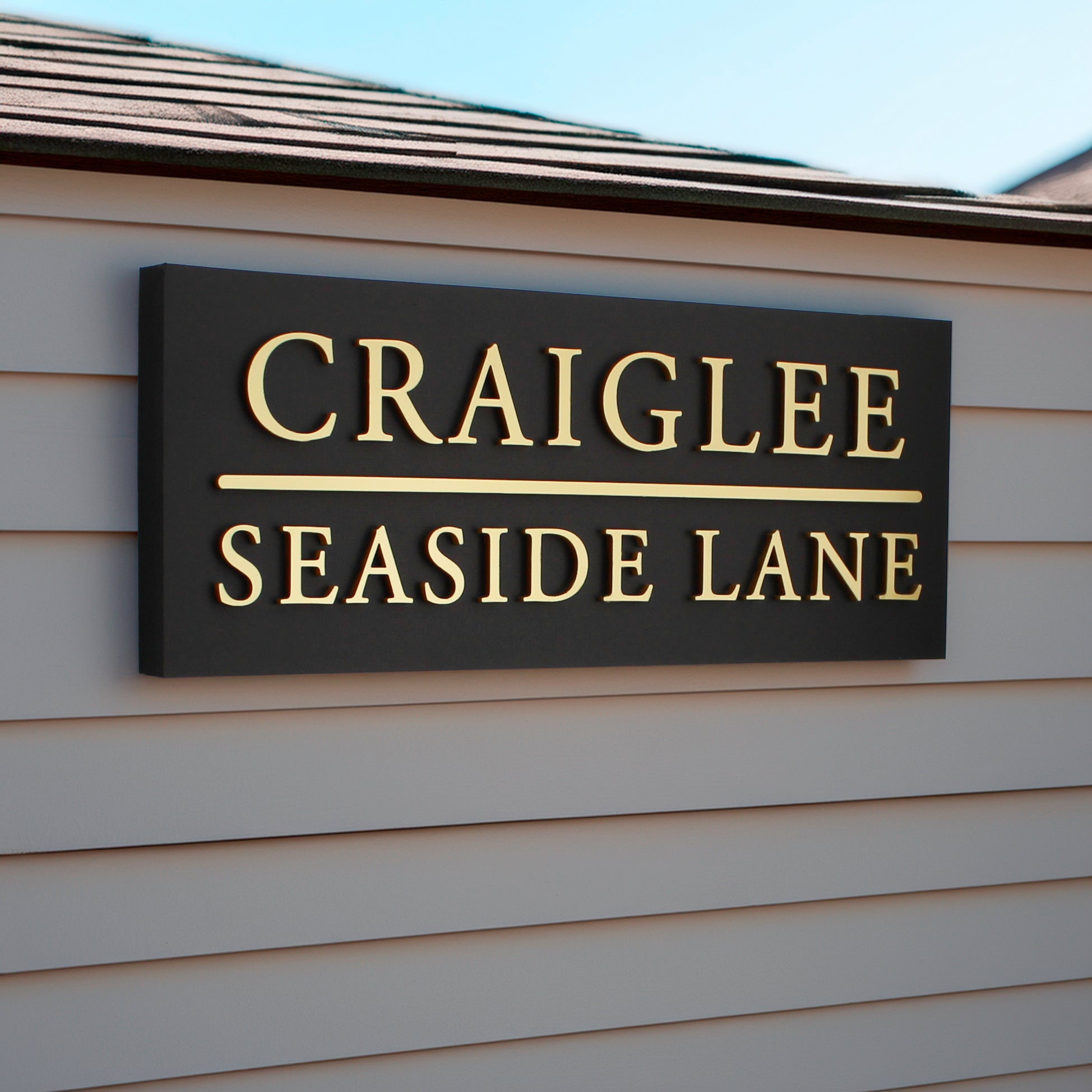 Large Rectangular House Sign