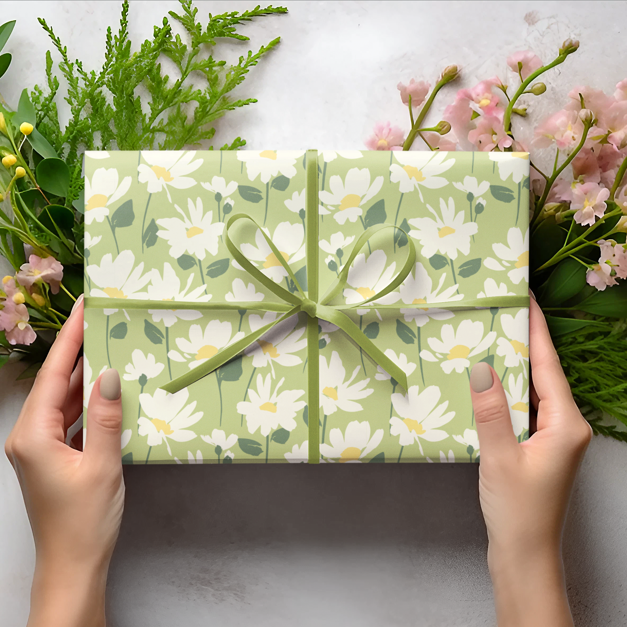 Daisy Meadow Gift Wrapping Paper