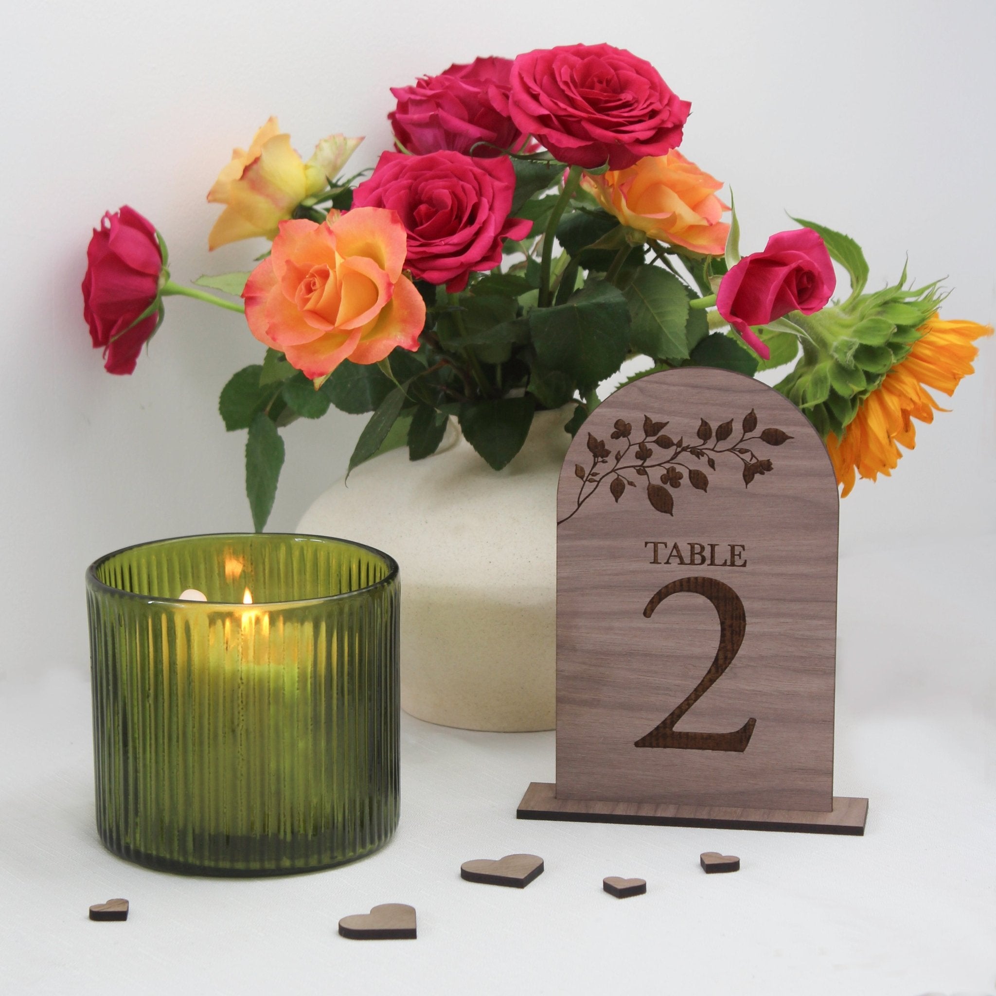 Ribbed Hurricane Glass Vintage Candle Holder - Mac and Lilly