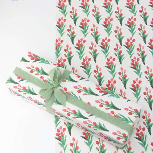 Vibrant Tulip Luxury Gift Wrapping Paper