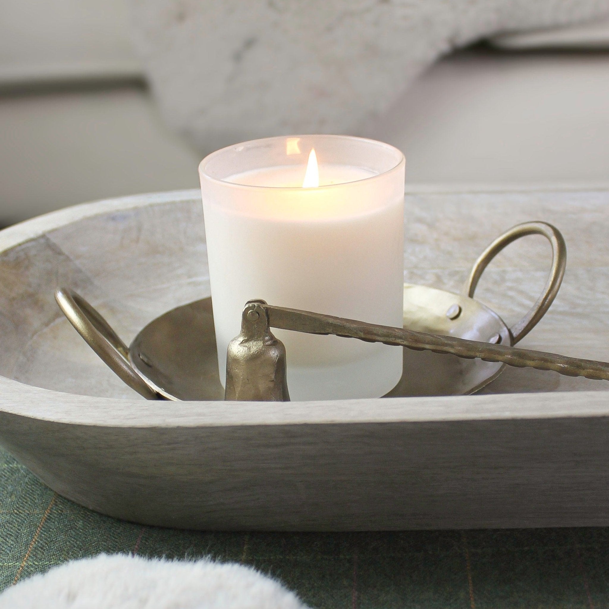 Hand - Forged Brass Candle Plate - Mac and Lilly