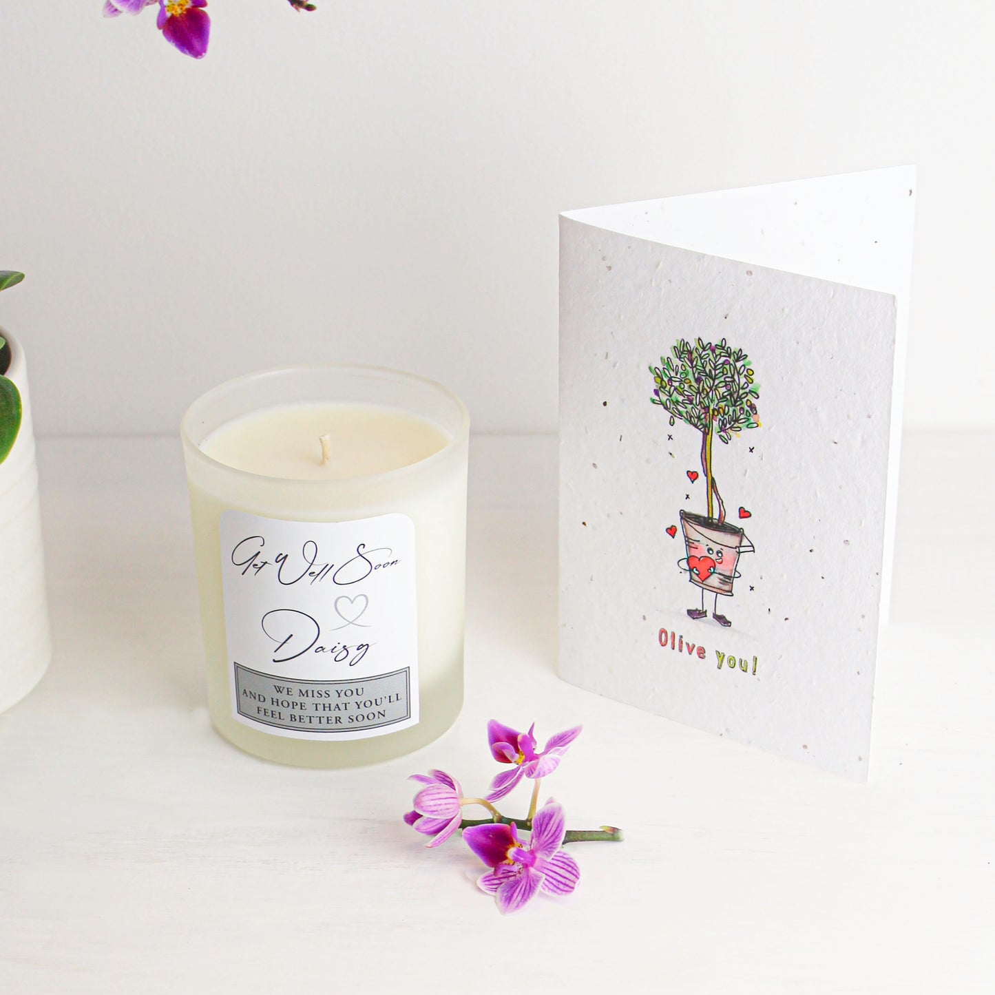 Get Well Soon - Personalised - Signature Candles