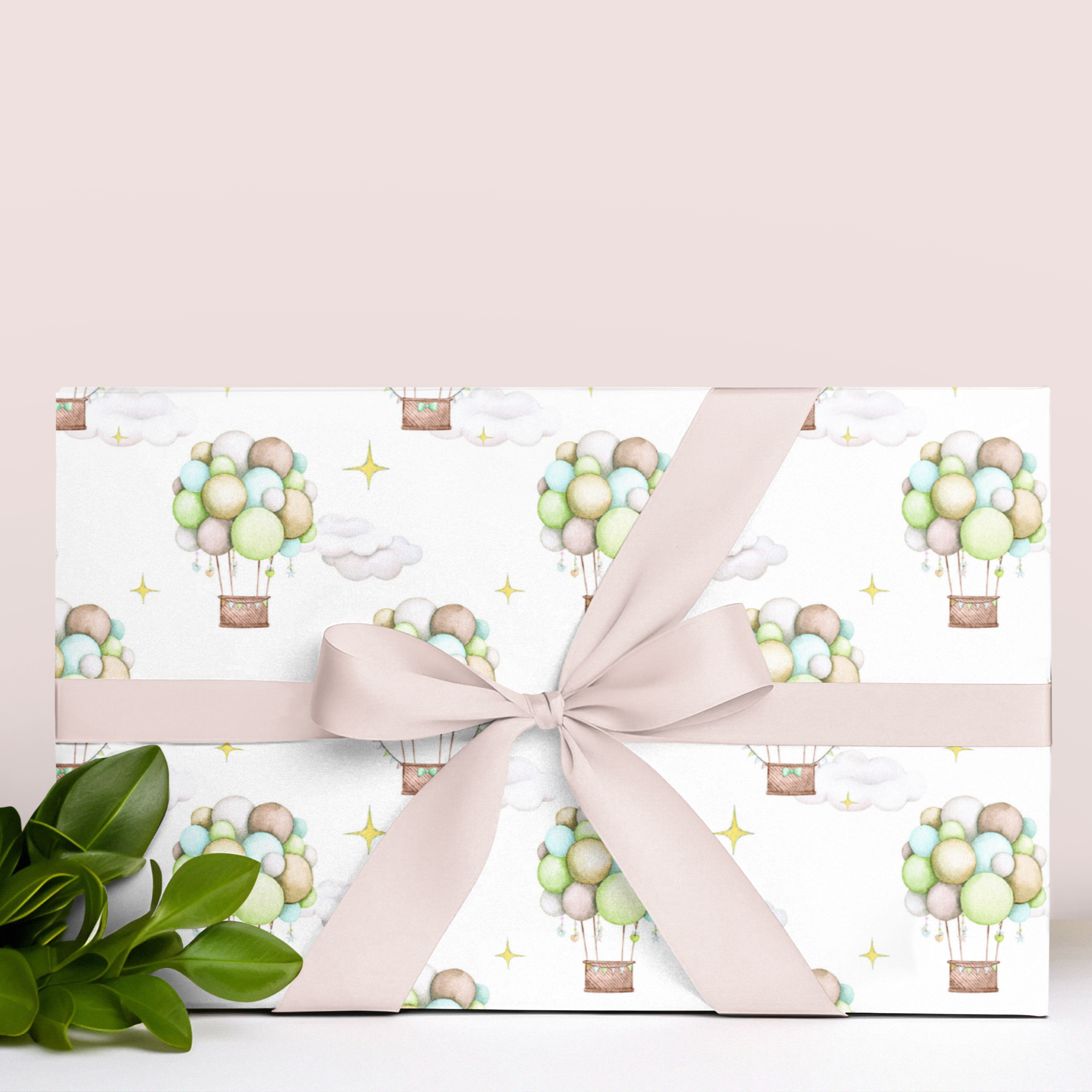 perfect gift wrap for baby's pastel design on a white background luxuriously thick