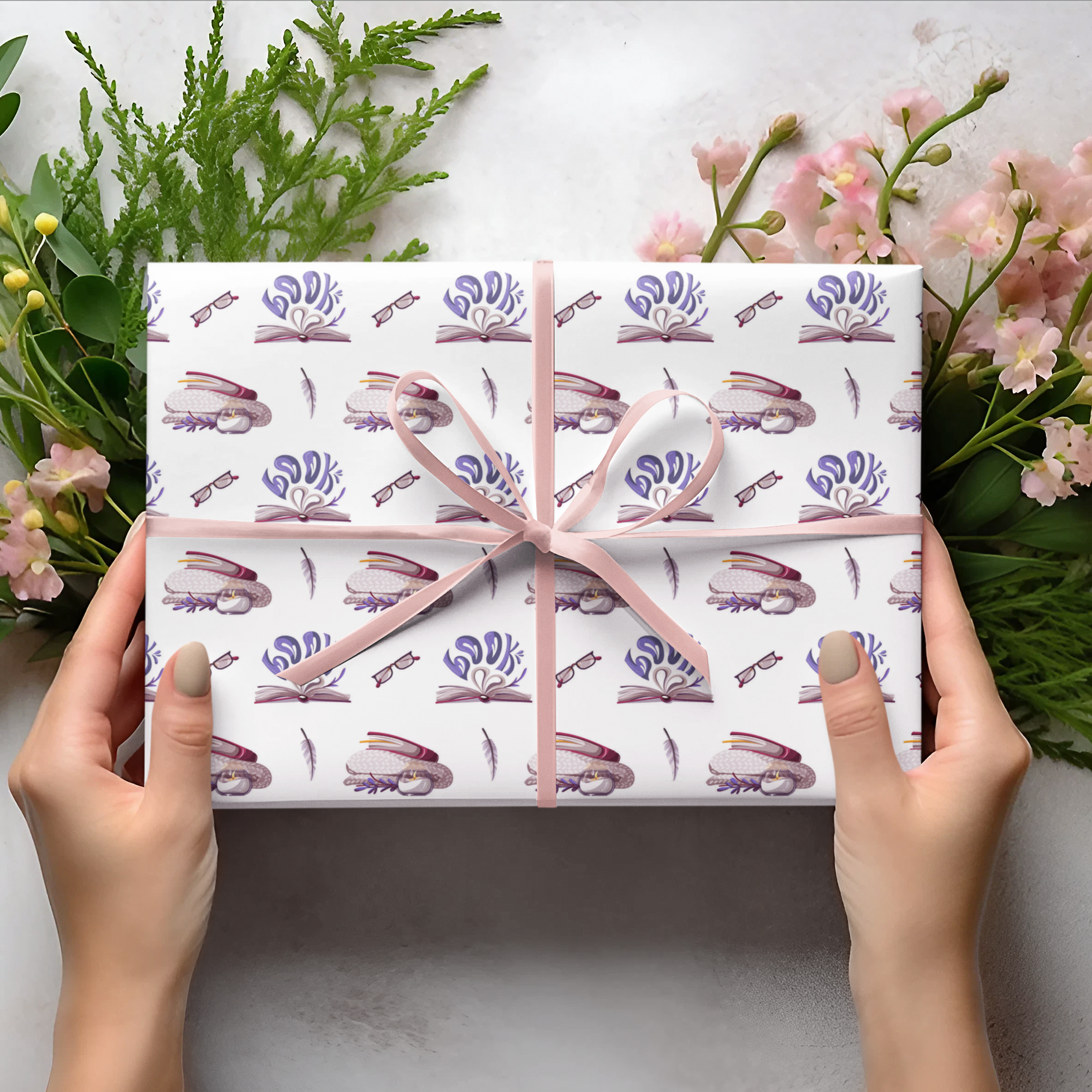book lover cosy gift wrap 2 sizes available