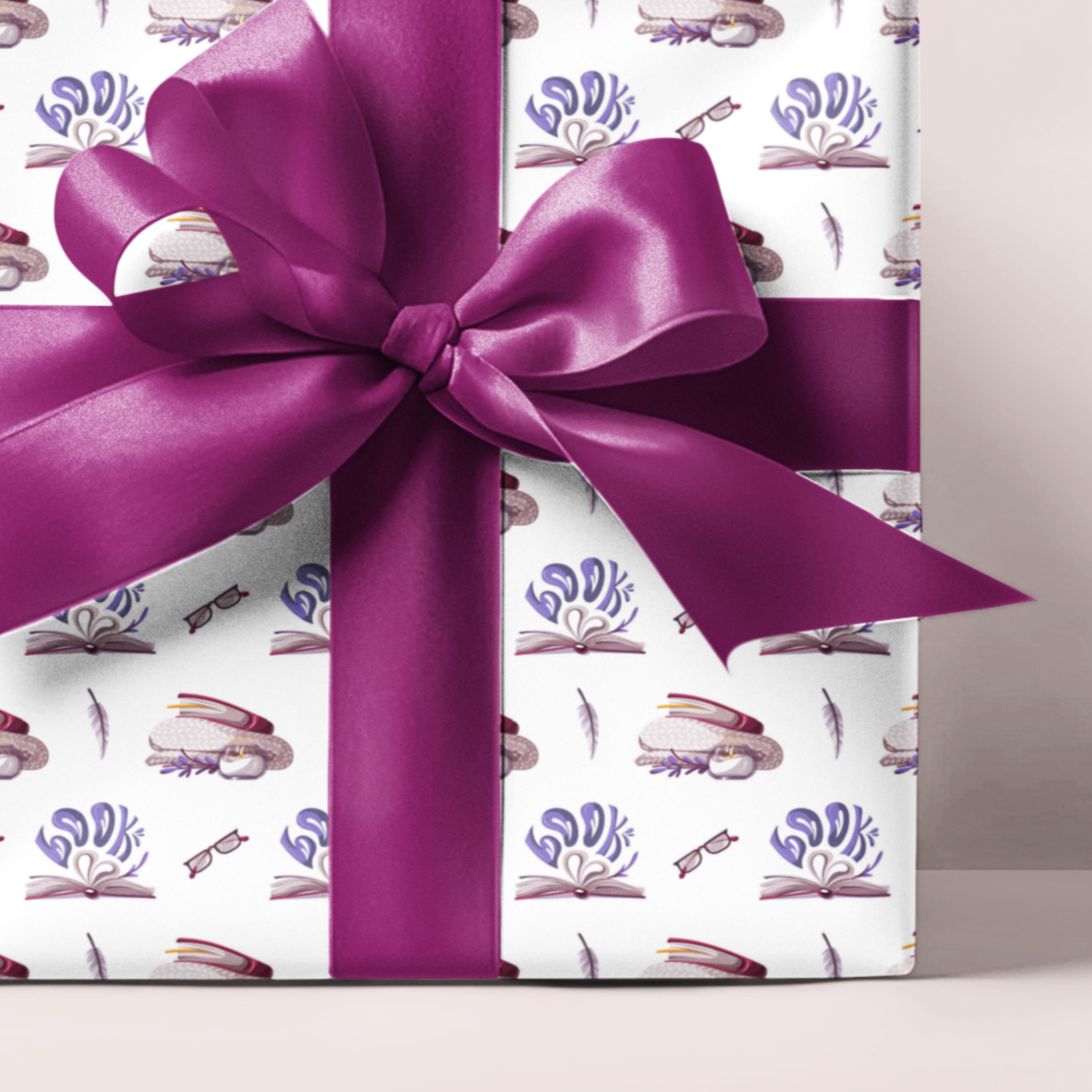Cosy Books Luxury Gift Wrap Set – For Book Lovers & Quiet Moments