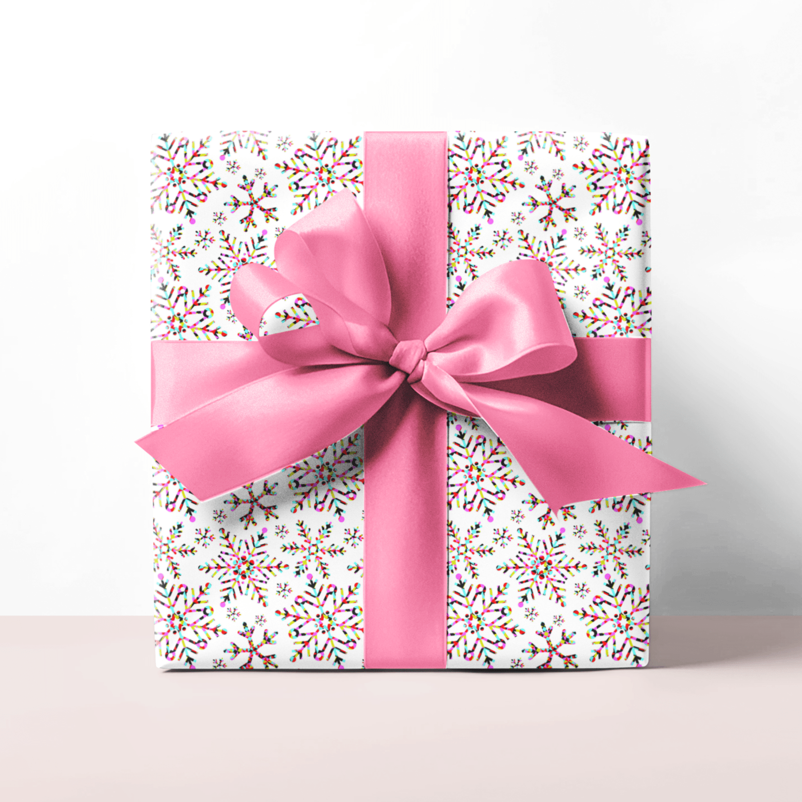 Vibrant Multi - Coloured Snowflake Christmas Gift Wrap Set - Mac and Lilly