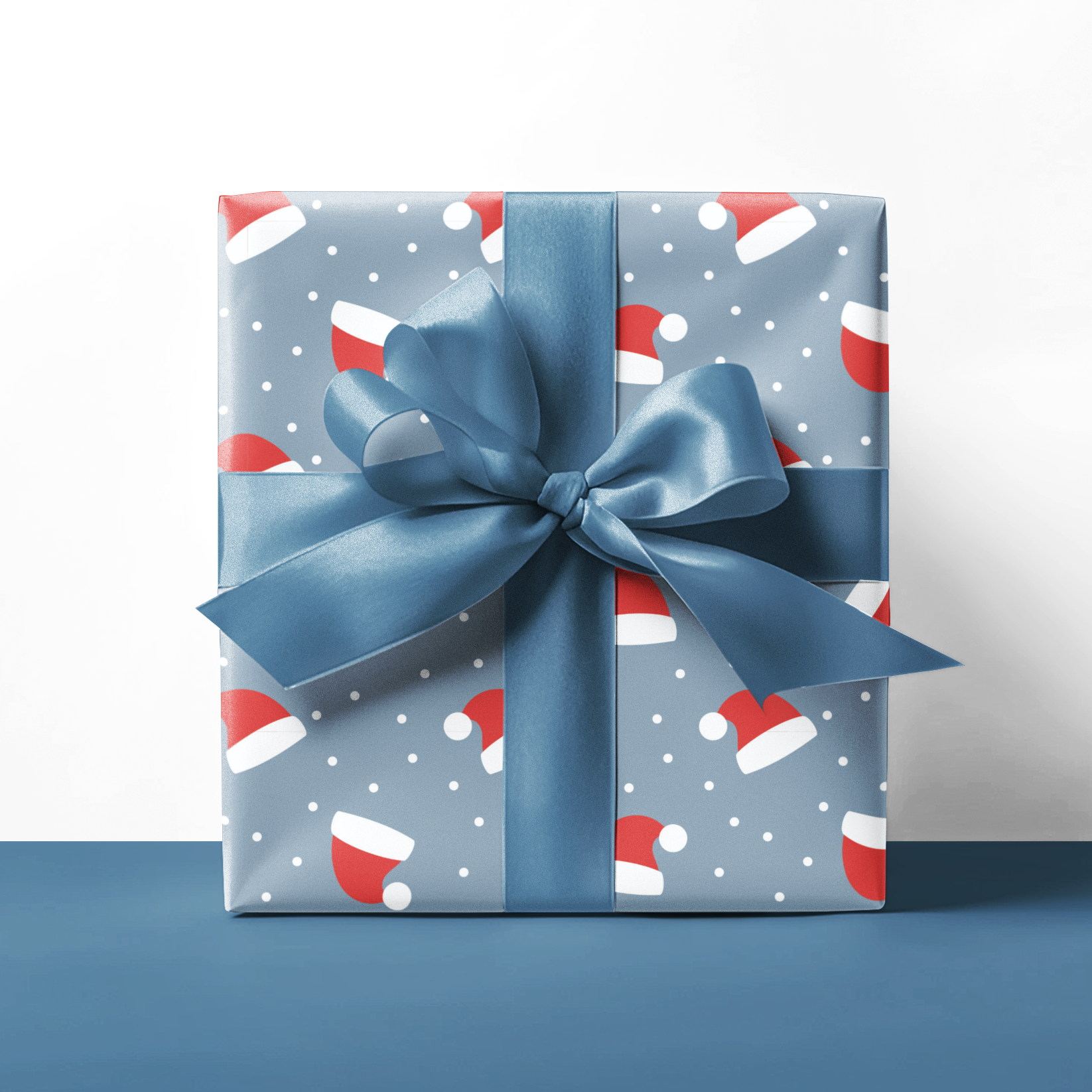 Santa Hat Snowflake Gift Wrap