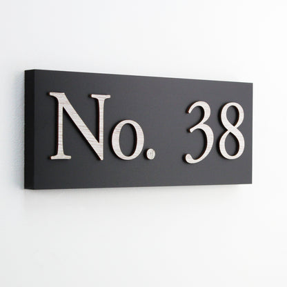 Welton House Sign Choose from Silver, Gold or Wood Effect Lettering