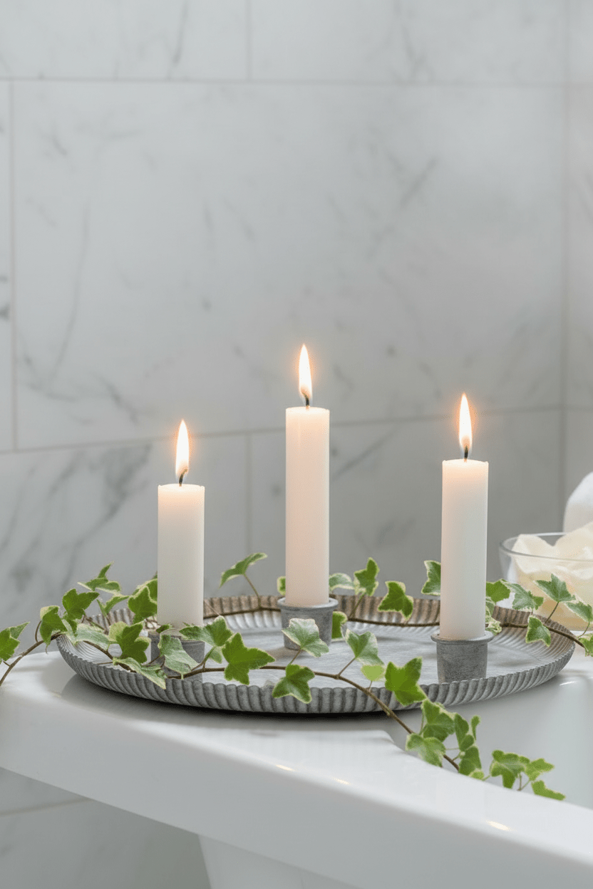 Zinc Trio Dinner Candle Holder - Mac and Lilly